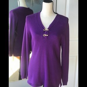 Pretty Purple Sweater Ladies Medium
